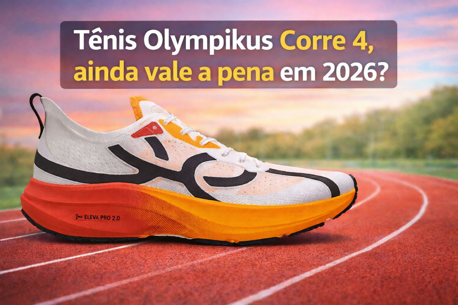 tênis olympikus corre 4 em pista de corrida com amortecimento eleva pro