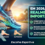 Infográfico mostrando os tipos de pisada neutra, pronada e supinada e explicando que conforto, estabilidade e uso correto importam mais que corrigir a pisada